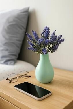 Mint Teardrop Bud Vase, Small Ceramic Stem Vase, Minimalist Home Decor Accent